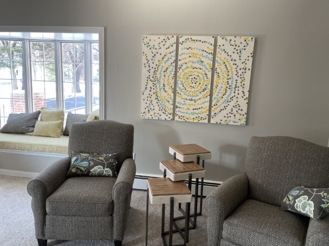 Custom abstract 3 canvas painting