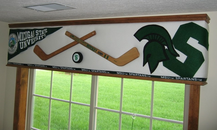 Michigan State hockey inspired this unique cornice.